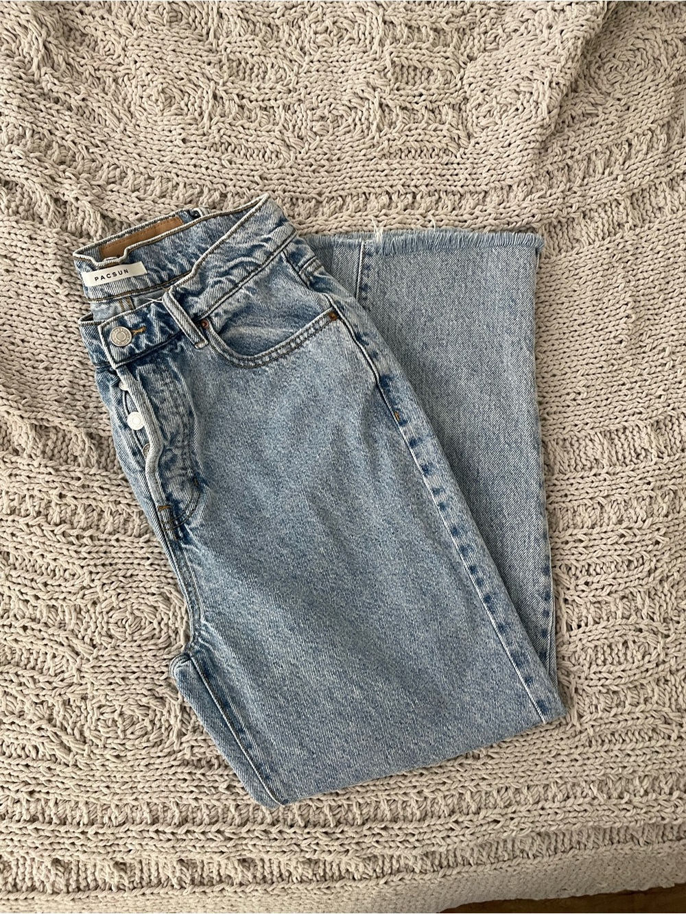 PacSun Light Wash High-Rise Straight Jeans